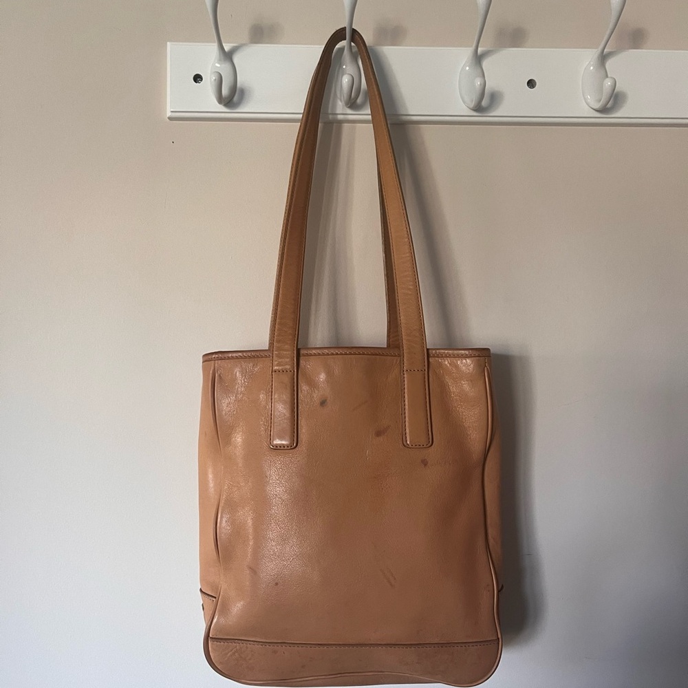 Coach Tan Leather Tote Bag 7776 vintage honey brown